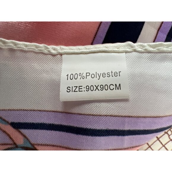 Fancy Horse Scarf Sheer Wrap Pony Equestrian 35 X 35 - Picture 3 of 4